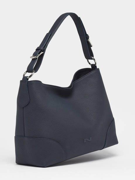 Schoudertas Tango Bis Leder Nathan baume Blauw nathan 52 ander zicht 2